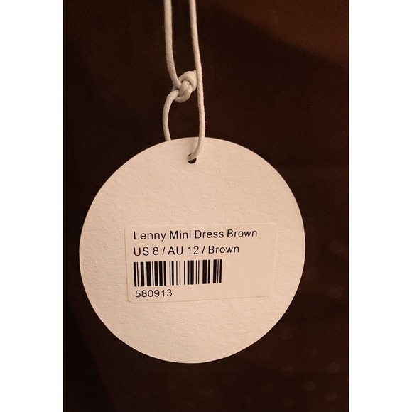 NWT Princess Polly Lenny Mini Dress Brown Polka Dot Sexy Size 8 - Picture 7 of 13